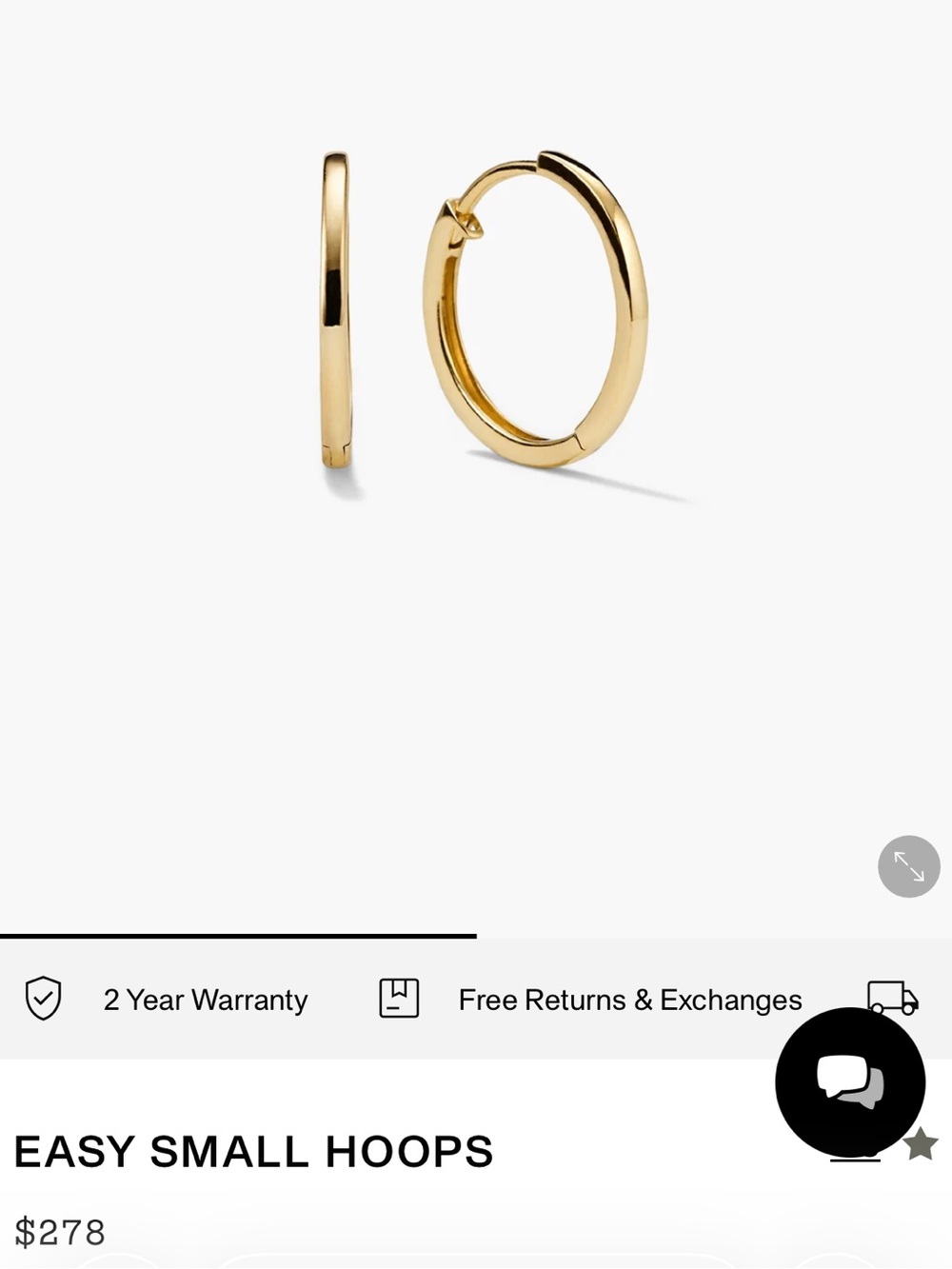 Mejuri Easy Small Hoops